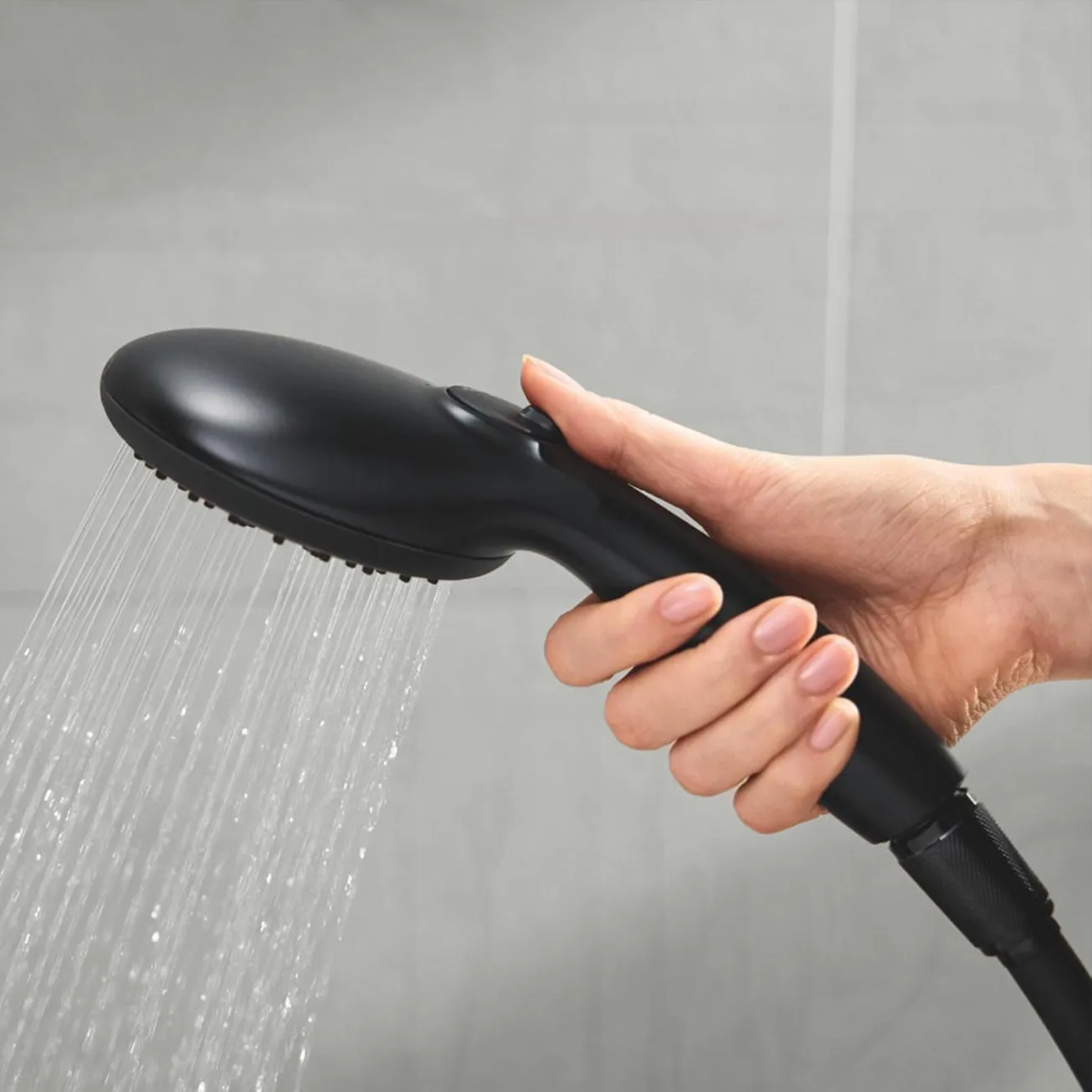 Набор смесителей 3 в 1 для ванной комнаты Grohe QuickFix Start Black UA303305RM Фото - 14