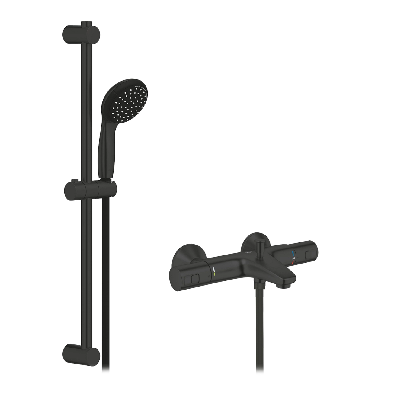 Змішувач термостатичний для ванни Grohe QuickFix Precision Start Black UA303907T1