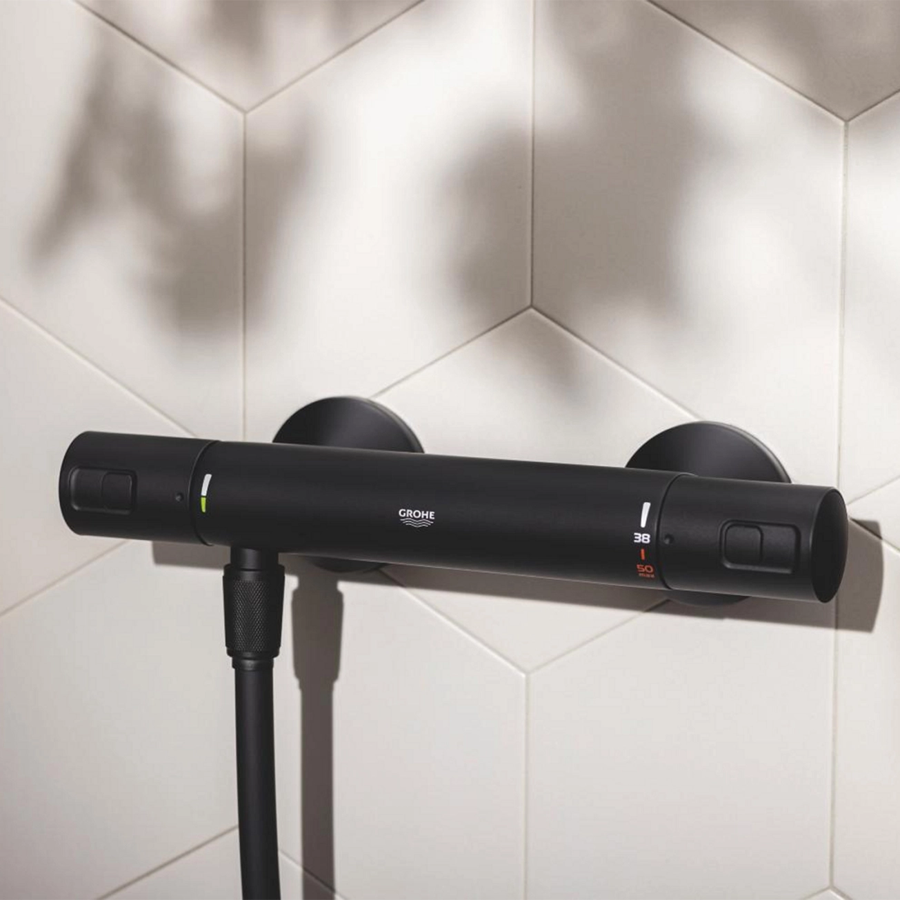 Змішувач термостатичний для душу Grohe QuickFix Start Black UA303908T2 Фото - 12