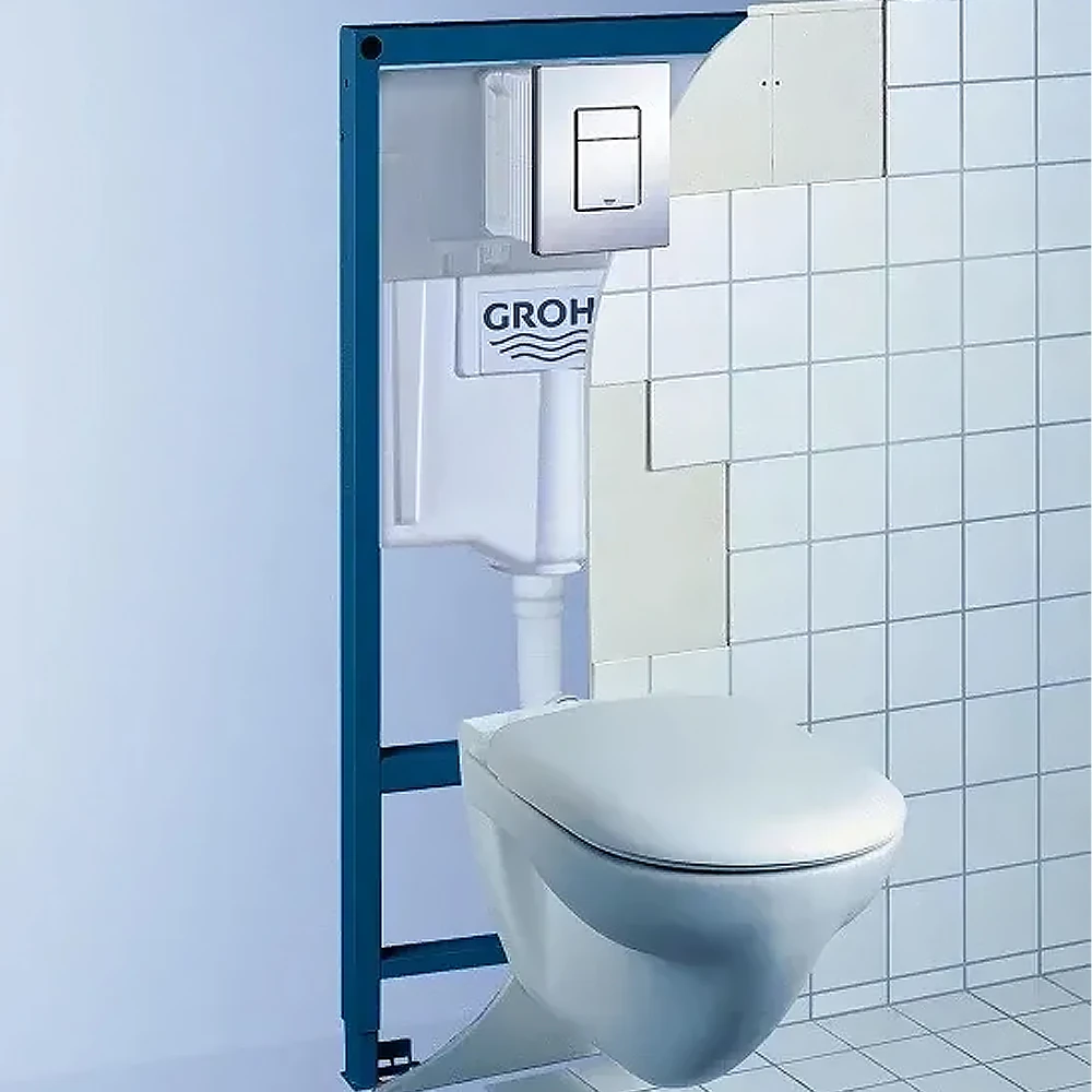 Інсталяція для унітазу Grohe Rapid SL з кнопкою хром глянец (UA3873200A) Фото - 3
