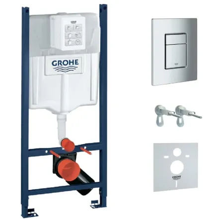 Инсталляция для унитаза Grohe Rapid SL с кнопкой хром глянец (UA3873200A)