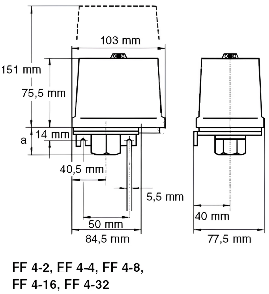 Реле тиску Grundfos FF4-4 DAY 0,22-4bar (00ID8952) Фото - 1
