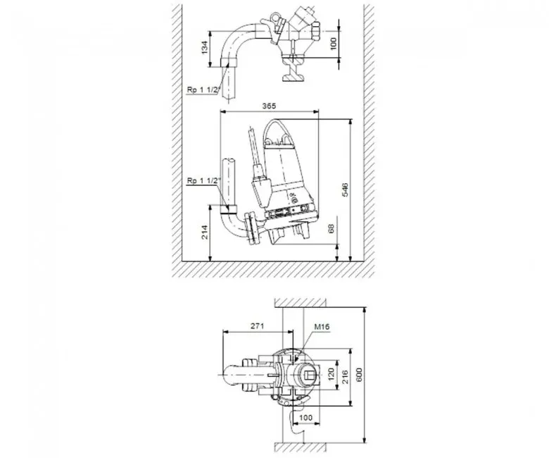 Фекальный насос Grundfos SEG 40.12.2.50B (96075905) Фото - 1