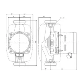 Насос циркуляционный нержавеющий GRUNDFOS ALPHA-1 25-60 180 (99199593) Фото - 2