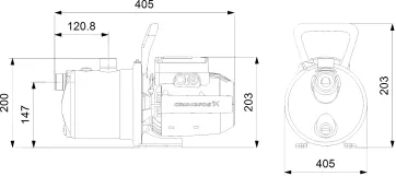 Поверхностный самовсасывающий насос Grundfos JP 4-47 S-BBVP (99458767) Фото - 1