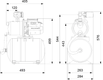 Насосна станція Grundfos JP 3-42 PT-H A-A-BBVP (99463874) Фото - 1