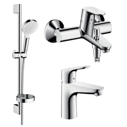 Набiр змiшувачiв для ванни Focus Hansgrohe (31607000+31940000+26553400)