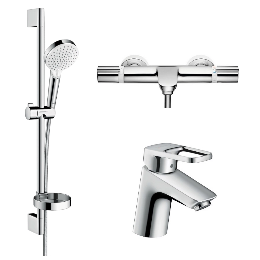 Душовий набiр Hansgrohe Logis Loop з термостатом( 71150000+15348000+ 26553400)