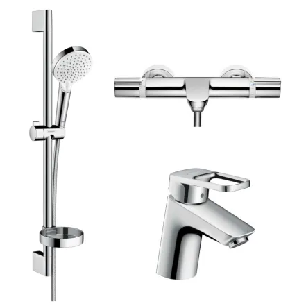 Душевой набор Hansgrohe Logis Loop с термостатом( 71150000+15348000+ 26553400)