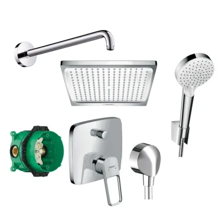 Душевой набор Hansgrohe LOGIS LOOP скрытого монтажа (26726000+27413000+71264000+01800180+26694400+27454000)