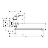 Набор душевой Hansgrohe LOGIS (71402000+26553400) Фото - 1