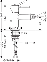 Змішувач для біде Hansgrohe Talis Classic (14120000) Фото - 1