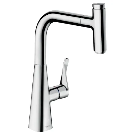 Смеситель для кухни Hansgrohe Metris Select 240, однорычажный, с выдвижным изливом