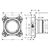 Скрытые части смесителя Hansgrohe iBox Universal (1500180) скрытые части смесителя Hansgrohe iBox Universal (1500180) Фото - 1