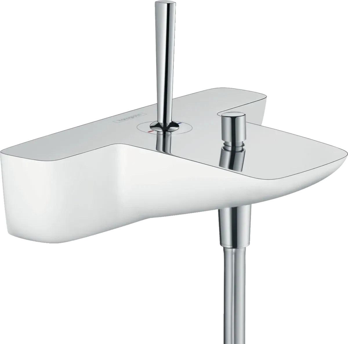 Змішувач для умивальника Hansgrohe PuraVida високий із донним клапаном білий (15072400)