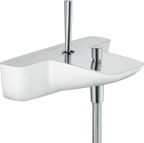 Змішувач для умивальника Hansgrohe PuraVida високий із донним клапаном білий (15072400)