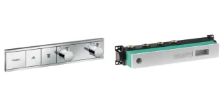 Термостат прихованого монтажу Hansgrohe RainSelect для 2х споживачiв, хром + прихована частина