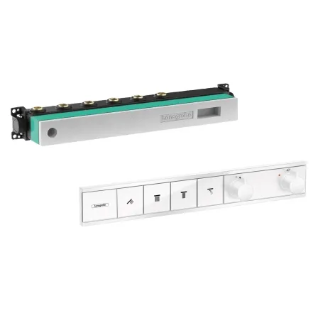 Смеситель для ванны Hansgrohe RainSelect 15382700+15312180, белый