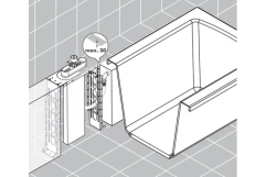 Скрытая часть Hansgrohe AXOR Rim (15490180) Скрытая часть Hansgrohe AXOR Rim (15490180) Фото - 2