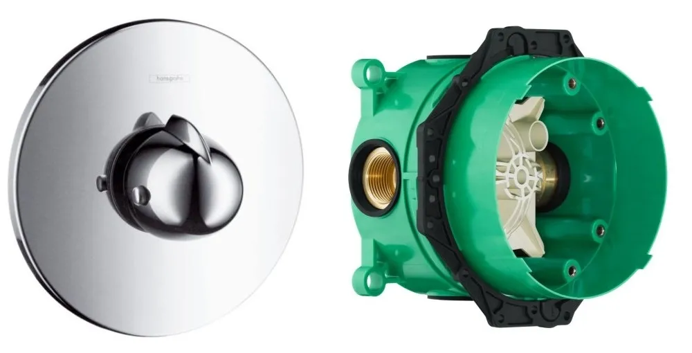 Термостат для душу+IBOX universal прихована  частина для змішувача Hansgrohe Ecostat 