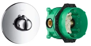 Термостат для душу+IBOX universal прихована  частина для змішувача Hansgrohe Ecostat 