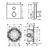 Змішувач для душа Hansgrohe SHOWER SELECT 15737600+01800180, хром Фото - 1