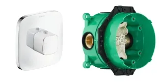 Термостат прихованого монтажу для ванни Hansgrohe PURAVIDA+IBOX universal прихована частина для змішувача