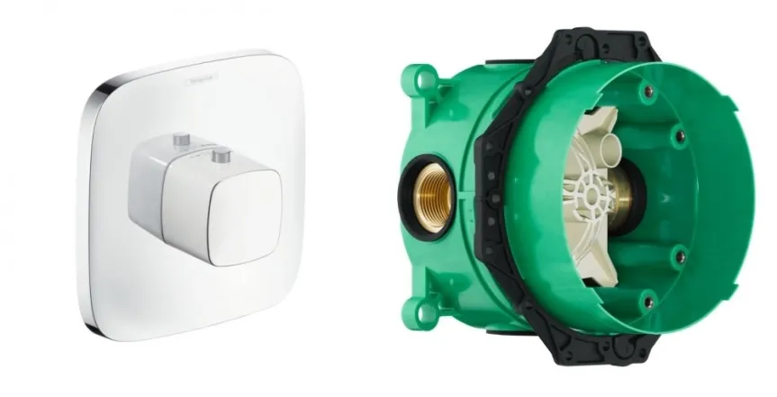 Термостат прихованого монтажу для ванни Hansgrohe PURAVIDA+IBOX universal прихована частина для змішувача