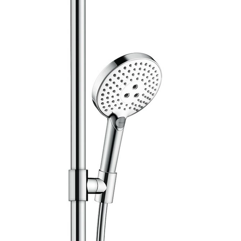 Душевой набор Hansgrohe Raindance Select S с душевой штангой справа белый/хром (26326400) Фото - 2