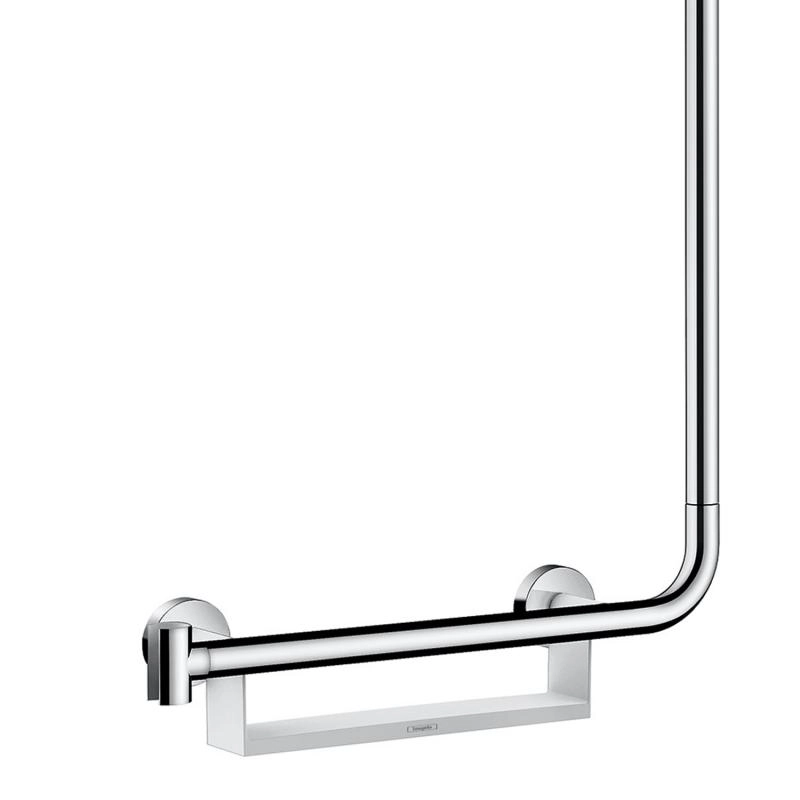 Душевой набор Hansgrohe Raindance Select S с душевой штангой справа белый/хром (26326400) Фото - 3