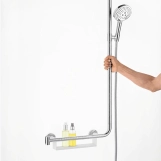 Душевой набор Hansgrohe Raindance Select S с душевой штангой справа белый/хром (26326400) Фото - 4