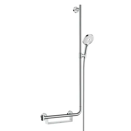 Душовий набір Hansgrohe Raindance Select S з душовою штангою праворуч білий/хром (26326400)