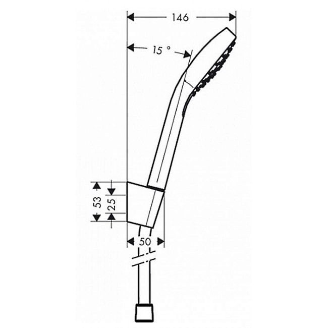 Душевой набор Hansgrohe Croma Select S 1,6м Фото - 1