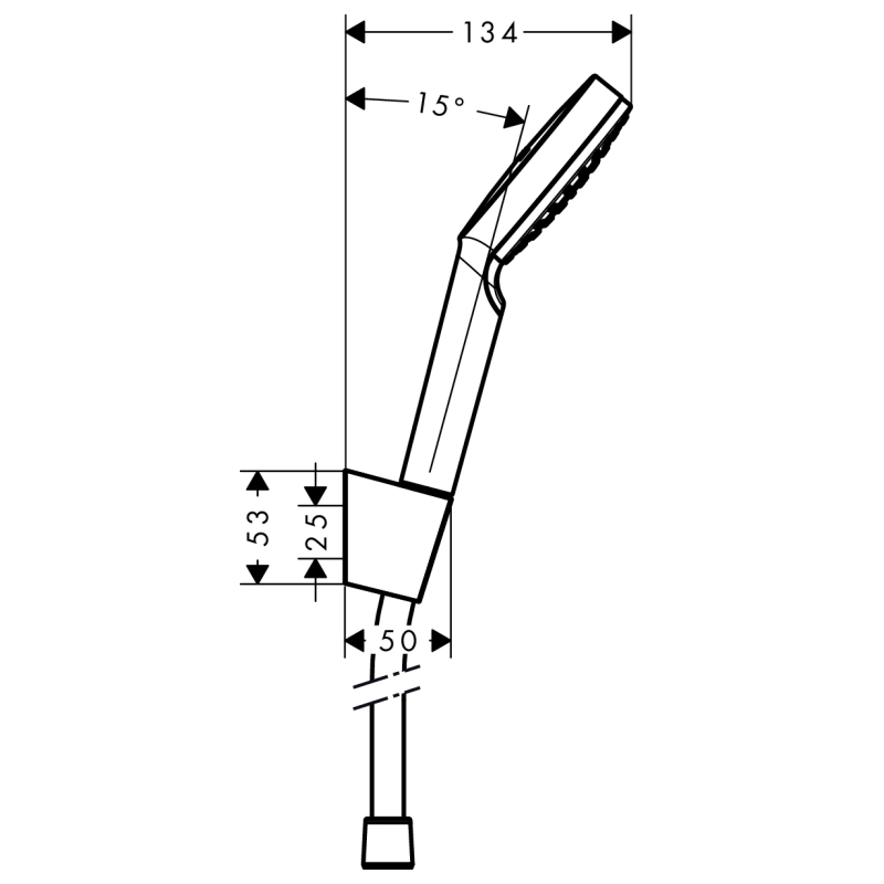 Душовий набір Hansgrohe Crometta 1jet, 1,60 м, бiлий/хром Фото - 1