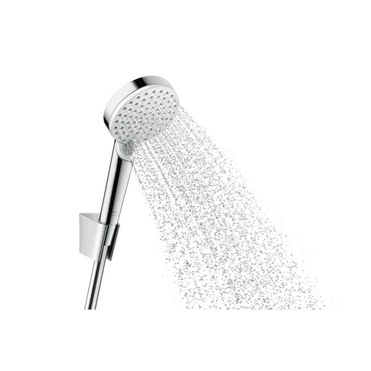 Душовий набір Hansgrohe Crometta 1jet, 1,60 м, бiлий/хром Фото - 2