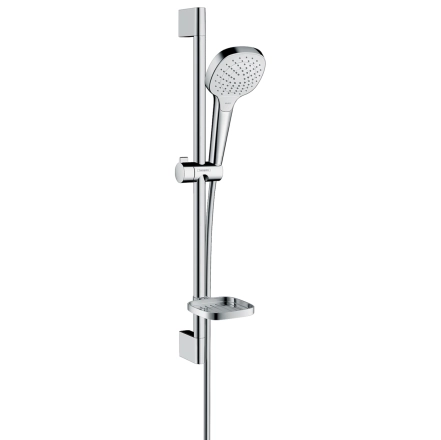 Душовий набір з мильницею Hansgrohe Croma Select E Vario, білий/хром