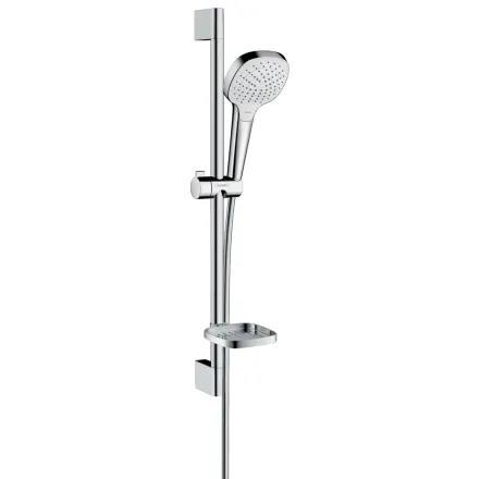 Душевой набор с мыльницей Hansgrohe Croma Select E Vario, белый/хром