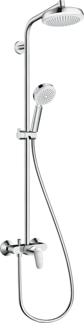 Душова система Hansgrohe Crometta 160 1jet Showerpipe зі змішувачем, білий / хром (27266400)