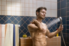 Душевой набор Hansgrohe ACTIVERA S 1jet EcoSmart (ручной душ 1режим, шланг, душевая стойка 65см), хром Фото - 1