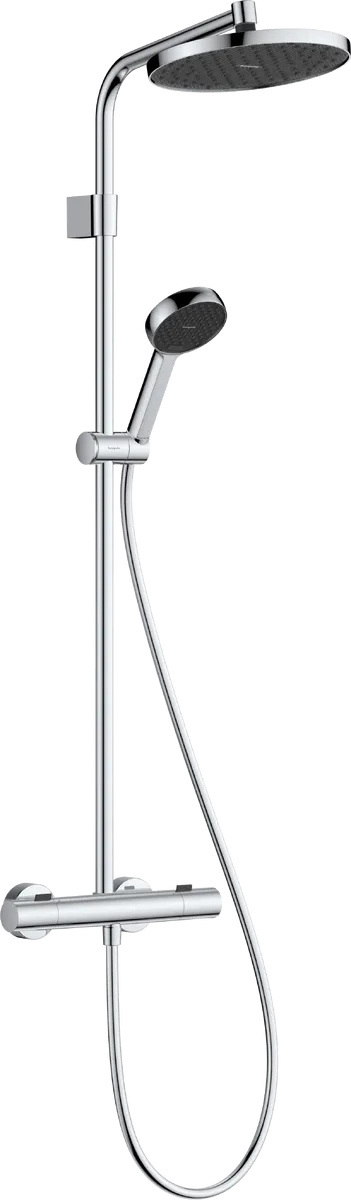 Душевая система с термостатом для ванны Hansgrohe ACTIVERA S 240 1jet EcoSmart Showerpipe, хром