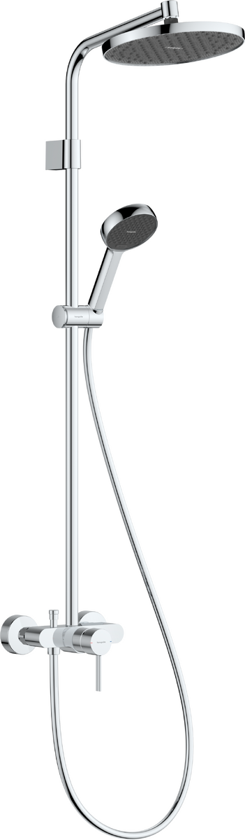 Душова система з термостатом для ванни Hansgrohe ACTIVERA S 240 1jet EcoSmart Showerpipe, хром