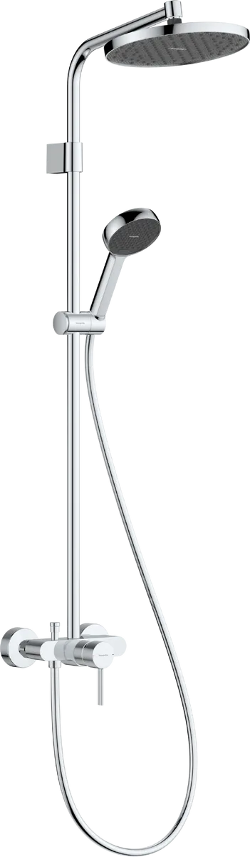 Душевая система с термостатом для ванны Hansgrohe ACTIVERA S 240 1jet EcoSmart Showerpipe, хром