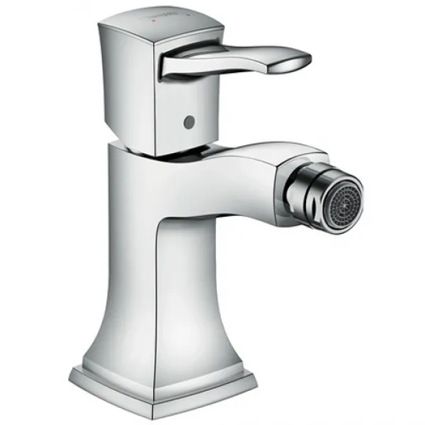 Смеситель для раковины Hansgrohe Metropol Classic однорычажный, с рычажной ручкой, со сливным гарнитуром, хром