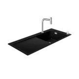 Кухонний комплект Hansgrohe C51--F450-08 450 select, мийка ввбудована зi змiшувачем, одноважiльним, з сушаркою для посуду злiва, хром