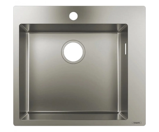 Мийка кухонна Hansgrohe Combi S71, нерж.сталь, прямокутник, без крила, 500x550x190мм, чаша - 1, врізна