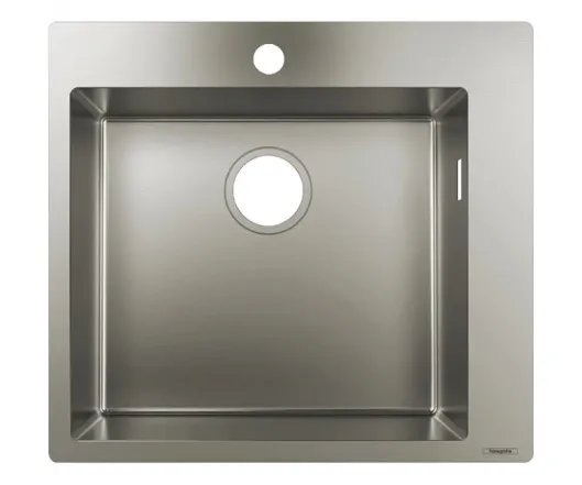 Мийка кухонна Hansgrohe Combi S71, нерж.сталь, прямокутник, без крила, 500x550x190мм, чаша - 1, врізна