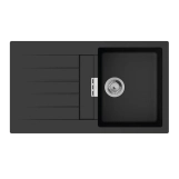 Набір для кухні Hansgrohe , гранітна мийка S520-F345 + зміш. Zesis M33, чорний графіт-чорний матовий Фото - 1