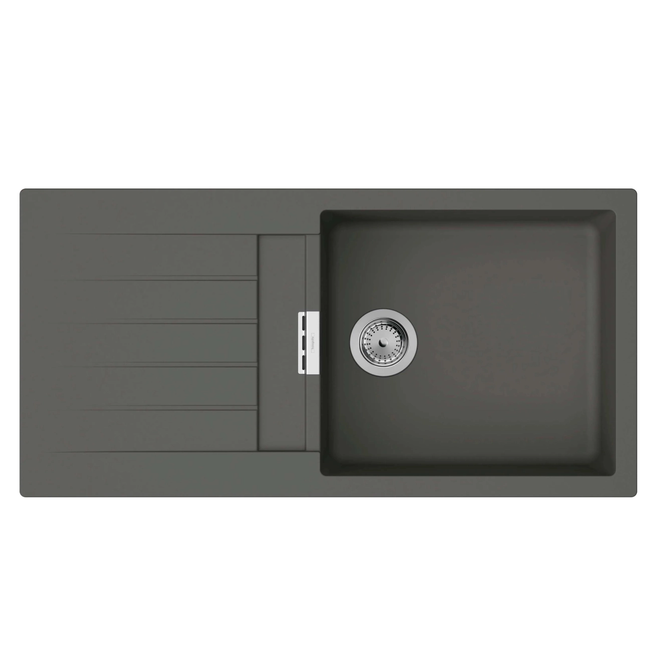 Набор для кухни Hansgrohe, гранитная мойка S520-F480 + смеситель. Focus M41, дозатор A41, серый камень-сталь Фото - 1