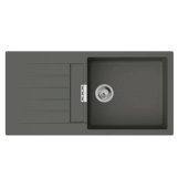 Набор для кухни Hansgrohe, гранитная мойка S520-F480 + смеситель. Focus M41, дозатор A41, серый камень-сталь Фото - 1