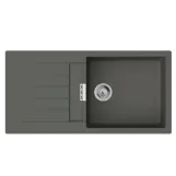 Набір для кухні Hansgrohe , гранітна мийка S520-F480 + зміш. Focus M41, дозатор A41, сірий камінь-сталь Фото - 1